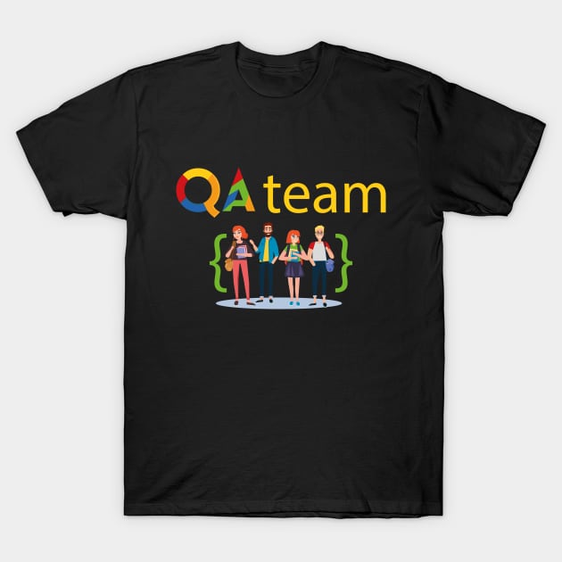 QA T-Shirt by LanaBilous24
